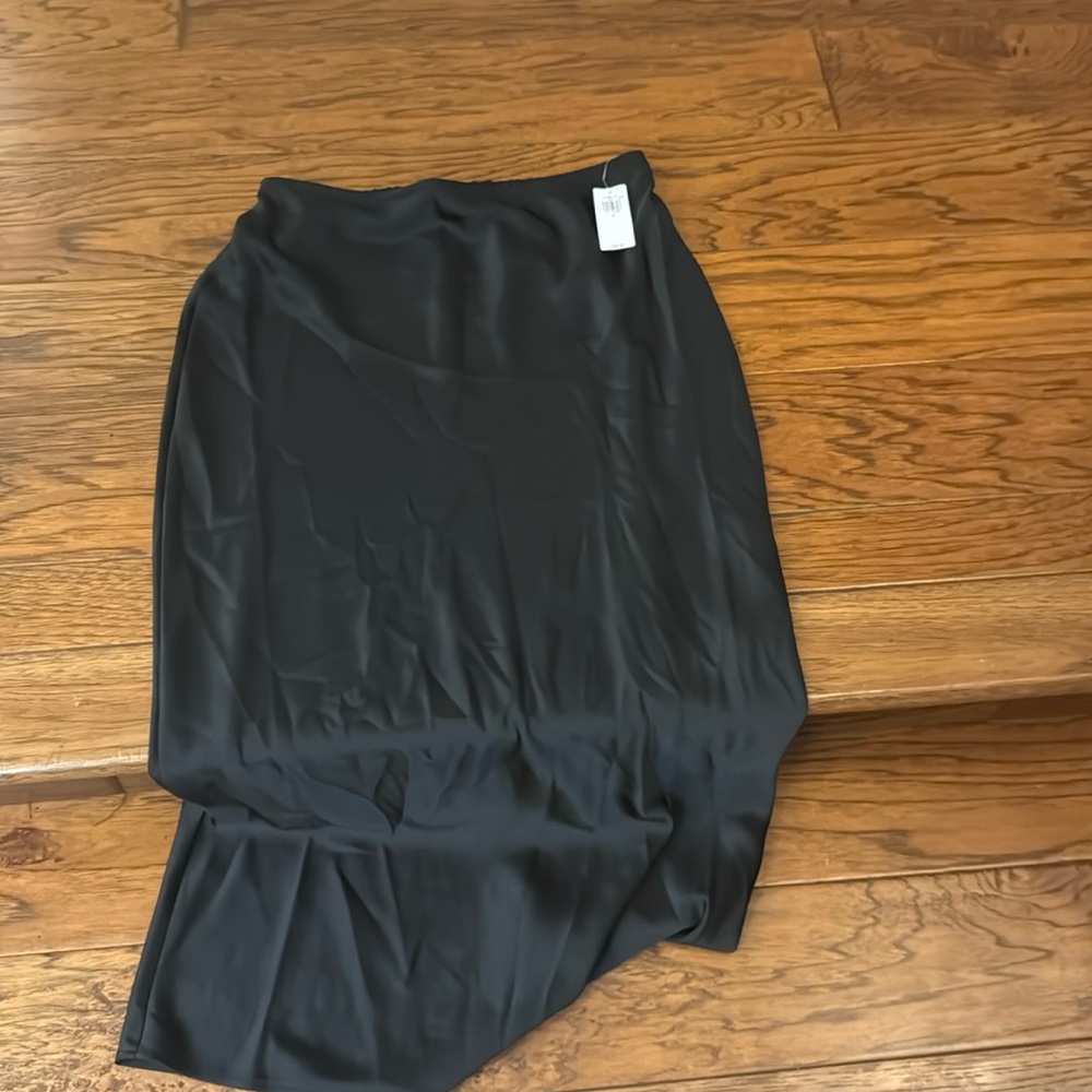 NWT: Black Satin Feel Maxi Skirt - OLD NAVY